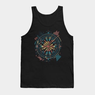 Dartboard Retro Vintage Tank Top